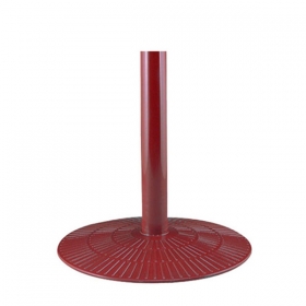 Burst red base dining height