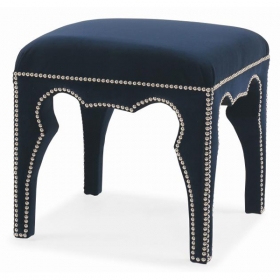 Lalla Ottoman with tapered legs