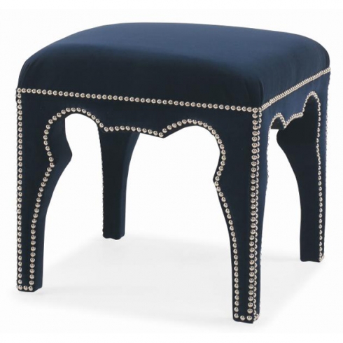 Lalla Ottoman with tapered legs