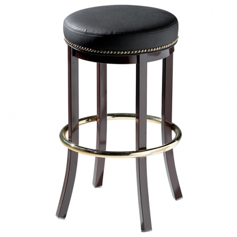 Messina backless barstool with nail trim